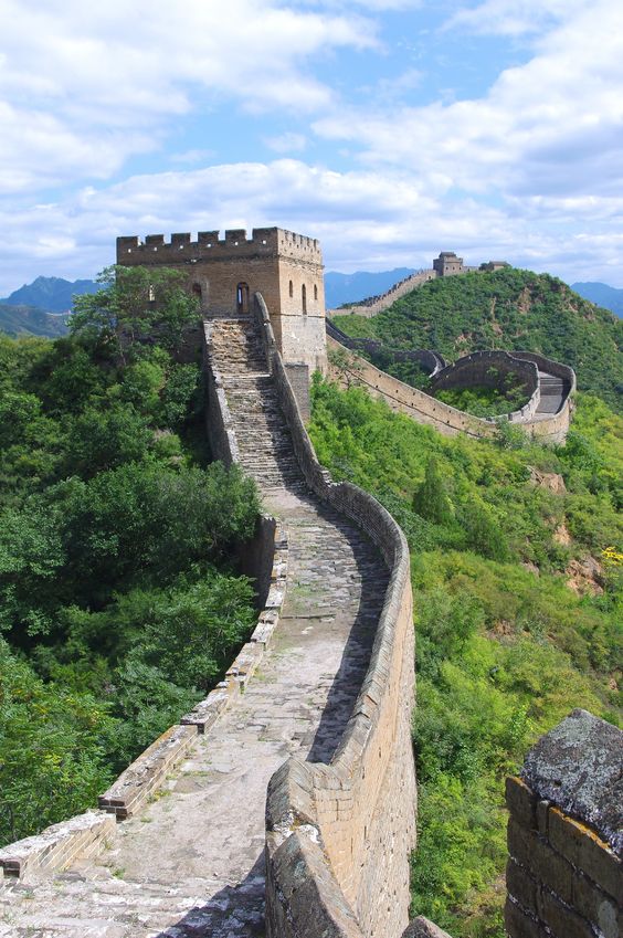 中国の万里の頂上の写真