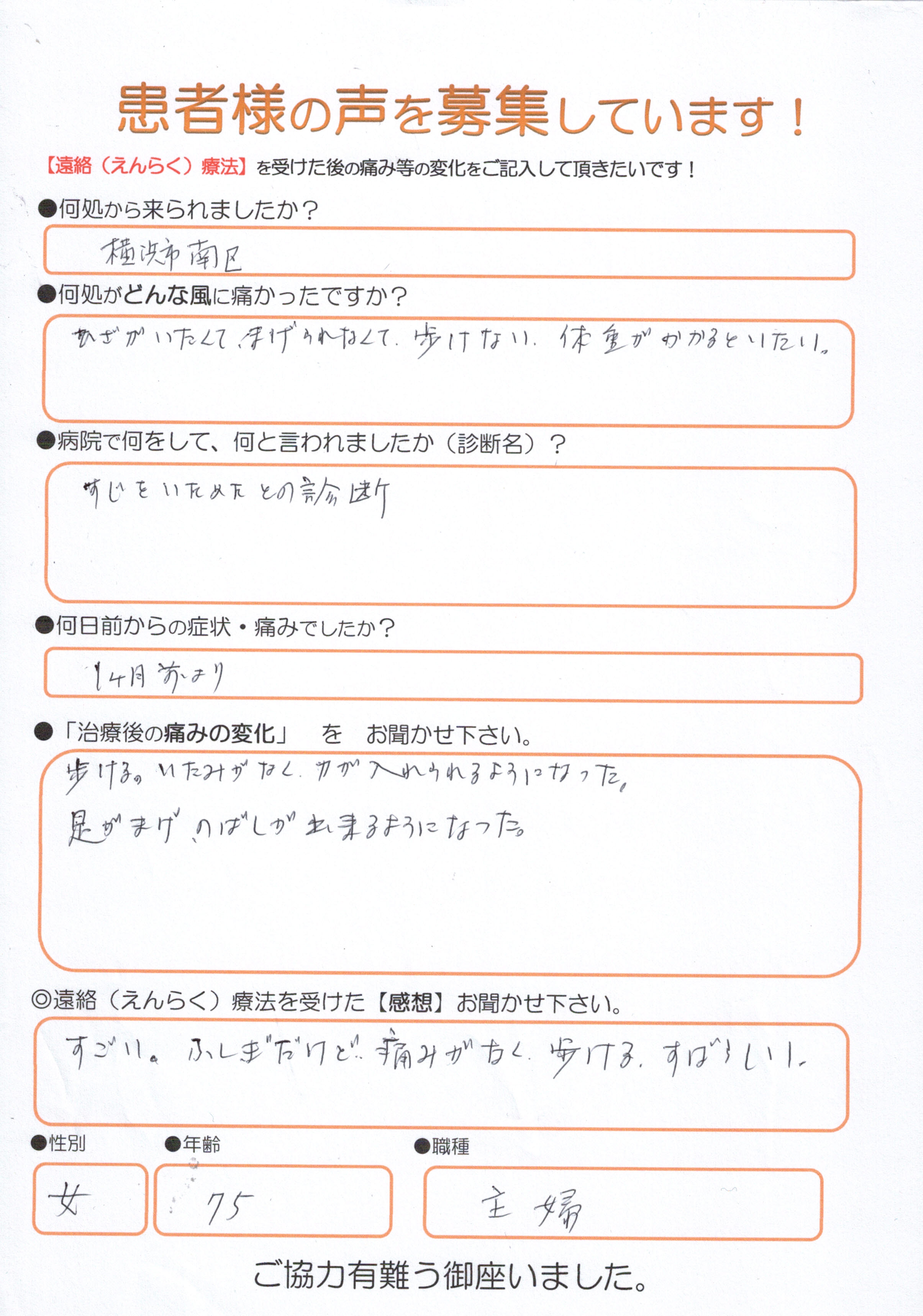 膝の痛み